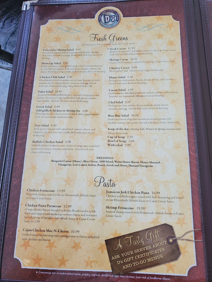 D's Wings Menu - Image 6